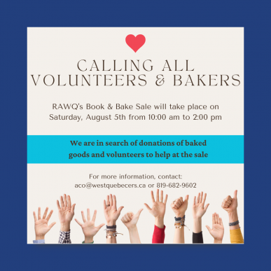 In search of volunteers and bakers